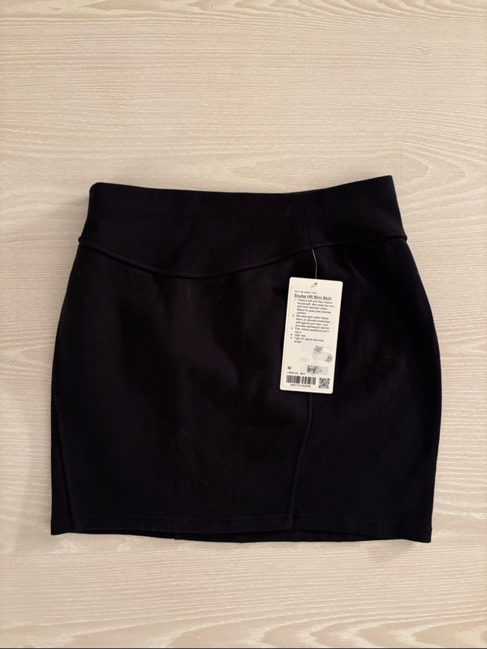 Lululemon Everyday Black Mini Skirt with Comfort Waistband
